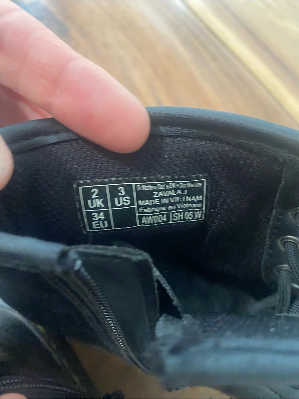 Youth Dr Martens combat boots
